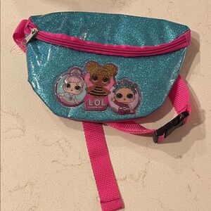 L.O.L. Surprise! Glittery Blue and Pink Kids Bag